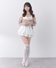 OLIVE des OLIVE | 【Belle Charme】Double Ribbon Knit Tank(タンクトップ)