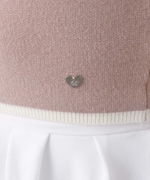 OLIVE des OLIVE(オリーブデオリーブ)の「【Belle Charme】Double Ribbon Knit Tank(タンクトップ・レディース・ブラック/ベージュ/オフホワイト・FREE)」の6枚目の写真