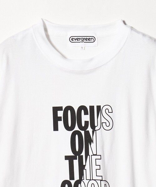 evergreen（エバーグリーン）の「＜evergreen＞FOCUS プリント Tシャツ（Tシャツ/カットソー・メンズ・ホワイト・L/M/S）」の3枚目の写真