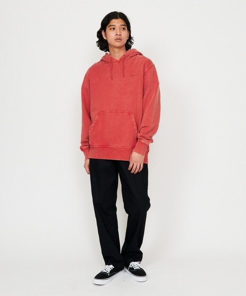 Dickies（ディッキーズ）の「Dickies/ディッキーズ ヴィンテージウォッシュ ワンポイント刺繍 プルオーバーパーカー（パーカー・メンズ・ブラック/レッド/ブルー・LARGE/X-LARGE/MEDIUM）」の12枚目の写真