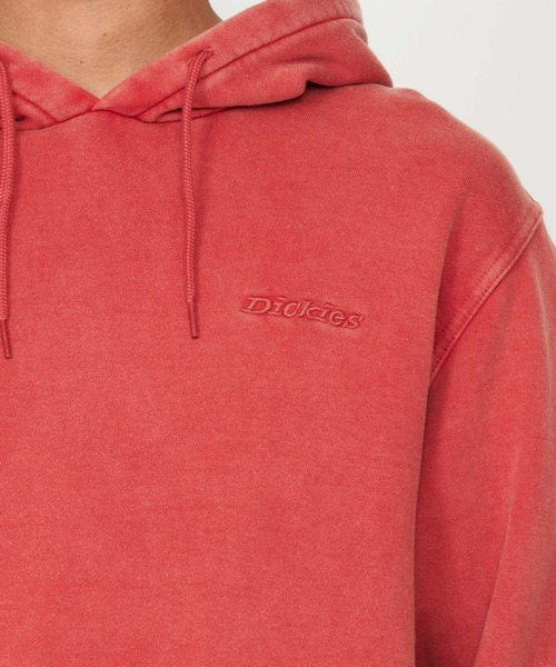 Dickies（ディッキーズ）の「Dickies/ディッキーズ ヴィンテージウォッシュ ワンポイント刺繍 プルオーバーパーカー（パーカー・メンズ・ブラック/レッド/ブルー・LARGE/X-LARGE/MEDIUM）」の17枚目の写真