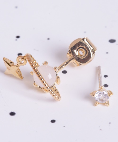 Peony(ピオニー)の「【Peony/ピオニー】立体コスモモチーフ ドロップデザインピアス(ピアス(両耳用)・レディース・ピンクゴールド/ゴールド/シルバー・FREE)」の10枚目の写真