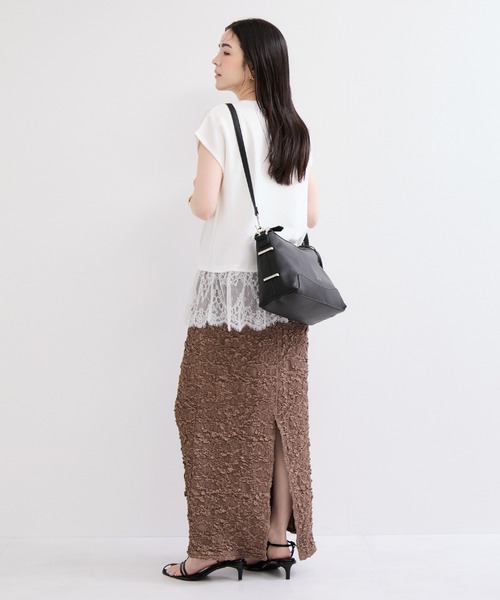 le cercle ADAM ET ROPE'（ルセルクルアダムエロペ）の「【George Cinq(ジョルジュサンク)】orieans one handle bag/WEB限定/2WAY（トートバッグ・レディース・ブラック/グレー系その他・FREE）」の7枚目の写真
