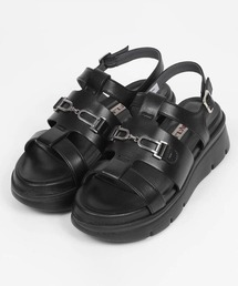 BARCLAY(バークレー)厚底ビットデザインサンダル