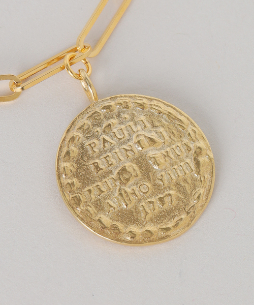 Chibi Jewels (チビジュエルズ)の「chibi jewels/チビジュエルズ rectangle chain Mex Coin Necklace(ネックレス・レディース・ゴールド・FREE)」の7枚目の写真