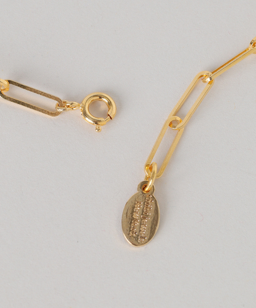 Chibi Jewels (チビジュエルズ)の「chibi jewels/チビジュエルズ rectangle chain Mex Coin Necklace(ネックレス・レディース・ゴールド・FREE)」の9枚目の写真