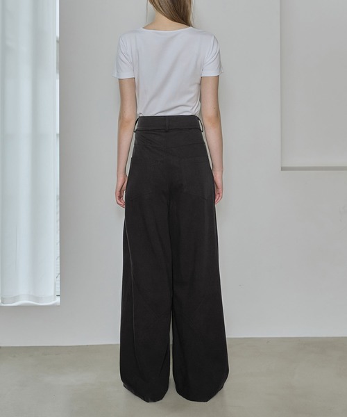 soyun（ソユン）の「スタッズ付きワイドパンツ（その他パンツ・レディース・ブラック/ブラウン・SMALL/MEDIUM/LARGE）」の9枚目の写真