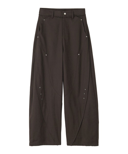soyun（ソユン）の「スタッズ付きワイドパンツ（その他パンツ・レディース・ブラック/ブラウン・SMALL/MEDIUM/LARGE）」の16枚目の写真