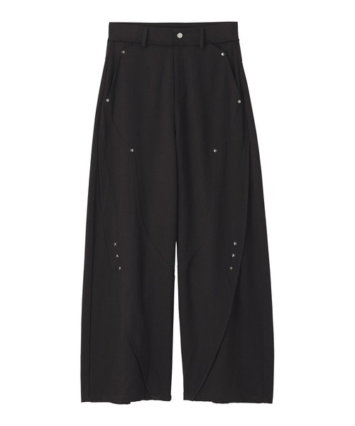 soyun（ソユン）の「スタッズ付きワイドパンツ（その他パンツ・レディース・ブラック/ブラウン・SMALL/MEDIUM/LARGE）」の17枚目の写真