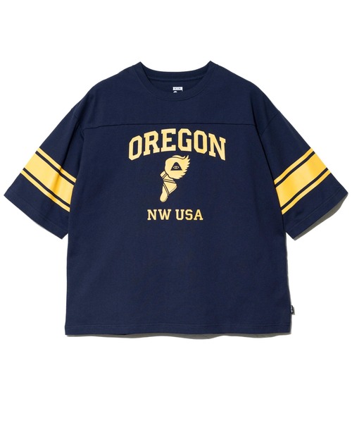 POLeR(ポーラー)の「POLeR/ポーラー COLLEGE FOOTBALL TEE(Tシャツ/カットソー・メンズ・グレー/ネイビー・MEDIUM/LARGE/X-LARGE)」の6枚目の写真