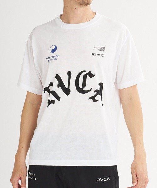RVCA(ルーカ)の「RVCA メンズ FRONT ARCH VENT SS Tシャツ 【2026年夏モデル】(Tシャツ/カットソー・メンズ・ホワイト/ブラック/ホワイト系その他・SMALL/MEDIUM/LARGE/X-LARGE)」の1枚目の写真