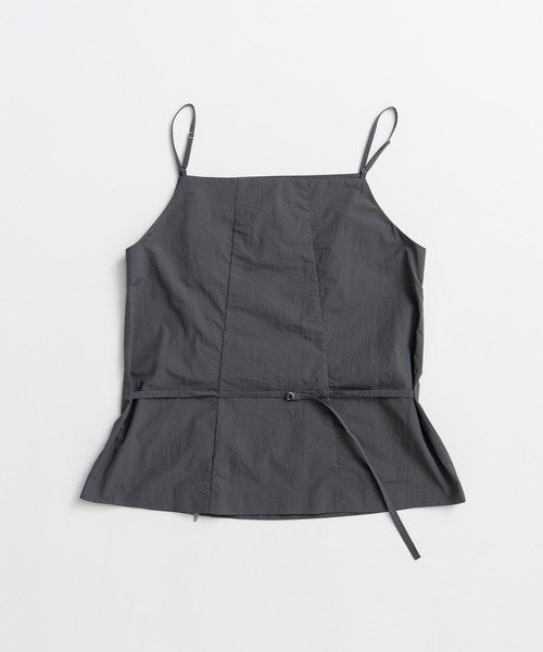 PRANK PROJECT(プランクプロジェクト)の「ジップエプロンキャミ / Zip-Up Apron Camisole(キャミソール・レディース・グレー/ブラック・FREE)」の13枚目の写真