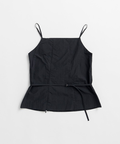 PRANK PROJECT(プランクプロジェクト)の「ジップエプロンキャミ / Zip-Up Apron Camisole(キャミソール・レディース・グレー/ブラック・FREE)」の3枚目の写真