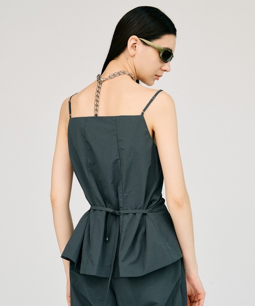 PRANK PROJECT(プランクプロジェクト)の「ジップエプロンキャミ / Zip-Up Apron Camisole(キャミソール・レディース・グレー/ブラック・FREE)」の10枚目の写真