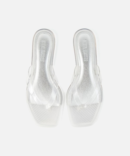 STEVE MADDEN(スティーブマデン)の「クリアフラットトングサンダル/S.MADDEN TRELLA-J-XS(サンダル・レディース・スモーク/クリア・22.5cm/23.5cm/24.0cm/25.0-25.5)」の21枚目の写真