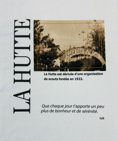 LA MARINE FRANCAISE(マリン フランセーズ)の「【LA HUTTE】26/-天竺フォトプリントS/S TEE(Tシャツ/カットソー・レディース・ホワイト・FREE)」の3枚目の写真