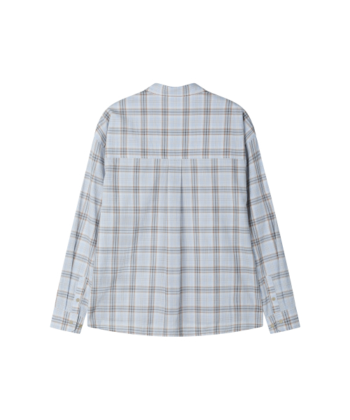 SECONDMONO（セカンドモノローグ）の「Loose Fit Check Shirt [SKYBLUE]_SESH028SKYBLUE（シャツ/ブラウス・レディース・その他・SMALL/MEDIUM/LARGE）」の2枚目の写真