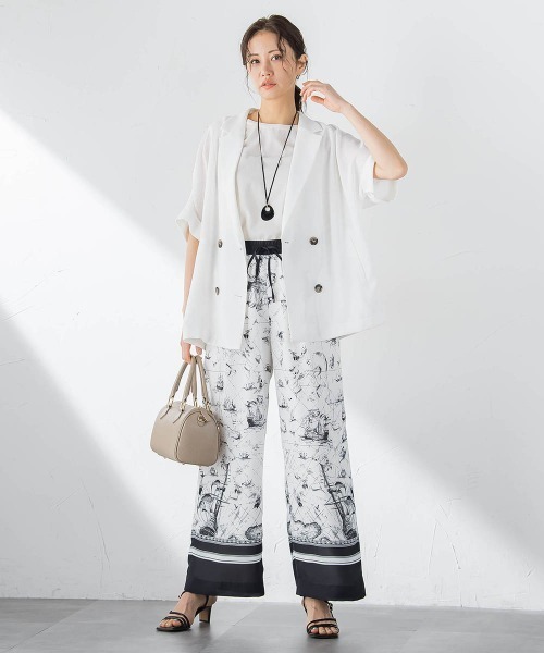 LAUTREAMONT(ロートレアモン)の「スカーフプリントパンツ(その他パンツ・レディース・ホワイト系その他・7号/9号)」の7枚目の写真