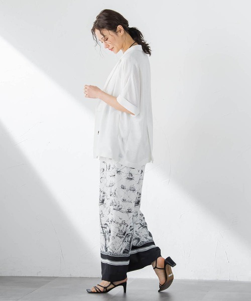 LAUTREAMONT(ロートレアモン)の「スカーフプリントパンツ(その他パンツ・レディース・ホワイト系その他・7号/9号)」の6枚目の写真