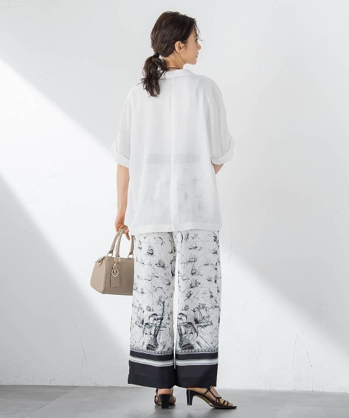 LAUTREAMONT(ロートレアモン)の「スカーフプリントパンツ(その他パンツ・レディース・ホワイト系その他・7号/9号)」の5枚目の写真