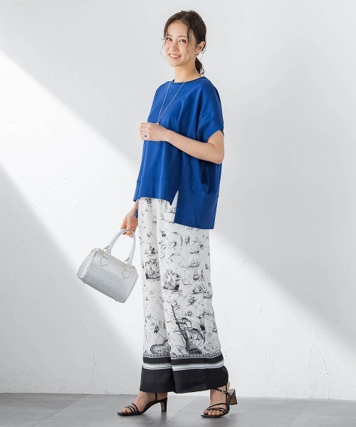 LAUTREAMONT(ロートレアモン)の「スカーフプリントパンツ(その他パンツ・レディース・ホワイト系その他・7号/9号)」の4枚目の写真