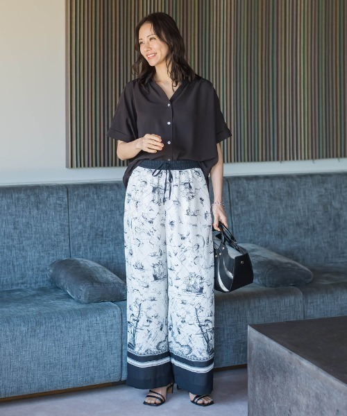 LAUTREAMONT(ロートレアモン)の「スカーフプリントパンツ(その他パンツ・レディース・ホワイト系その他・7号/9号)」の9枚目の写真