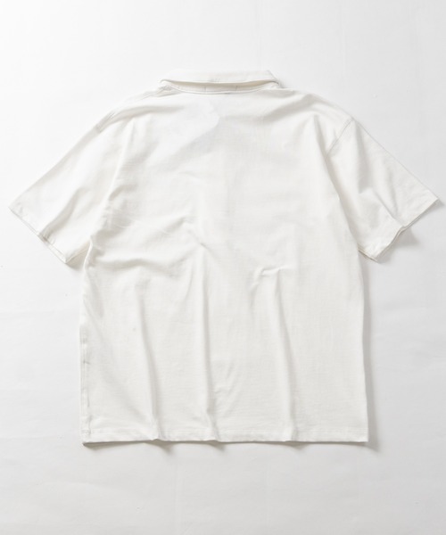 JOHN'S CLOSET（ジョンズクローゼット）の「【31】ドライコットン天竺 ベーシックポロシャツ 吸水速乾/セットアップ展開有（ポロシャツ・メンズ・ブラック/チャコールグレー/ホワイト・MEDIUM/LARGE）」の15枚目の写真