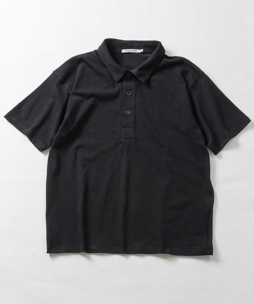 JOHN'S CLOSET（ジョンズクローゼット）の「【31】ドライコットン天竺 ベーシックポロシャツ 吸水速乾/セットアップ展開有（ポロシャツ・メンズ・ブラック/チャコールグレー/ホワイト・MEDIUM/LARGE）」の14枚目の写真