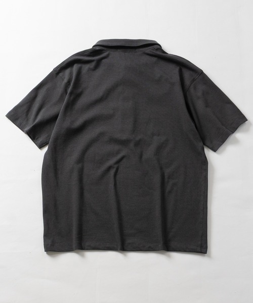 JOHN'S CLOSET（ジョンズクローゼット）の「【31】ドライコットン天竺 ベーシックポロシャツ 吸水速乾/セットアップ展開有（ポロシャツ・メンズ・ブラック/チャコールグレー/ホワイト・MEDIUM/LARGE）」の11枚目の写真