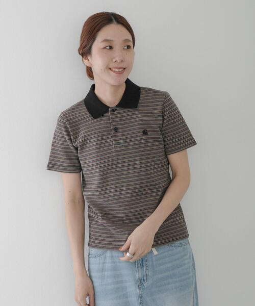 URBAN RESEARCH Sonny Label(アーバンリサーチサニーレーベル)の「CARHARTT SHORT-SLEEVE DION POLO(ポロシャツ・レディース・オレンジ系その他/ブルー系その他・SMALL)」の2枚目の写真