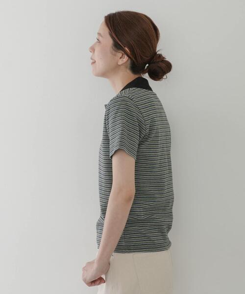 URBAN RESEARCH Sonny Label(アーバンリサーチサニーレーベル)の「CARHARTT SHORT-SLEEVE DION POLO(ポロシャツ・レディース・オレンジ系その他/ブルー系その他・SMALL)」の9枚目の写真