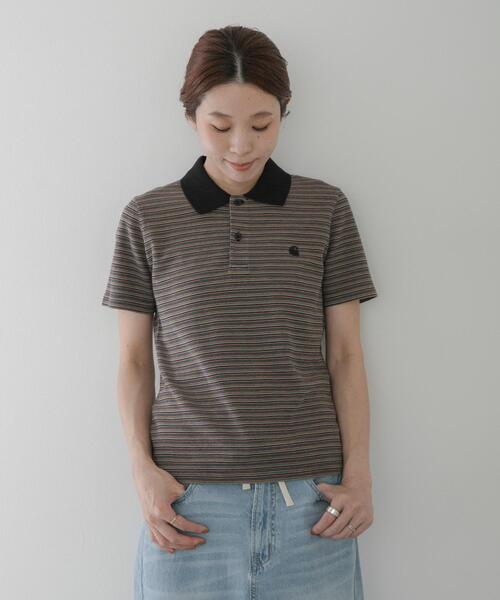 URBAN RESEARCH Sonny Label(アーバンリサーチサニーレーベル)の「CARHARTT SHORT-SLEEVE DION POLO(ポロシャツ・レディース・オレンジ系その他/ブルー系その他・SMALL)」の17枚目の写真