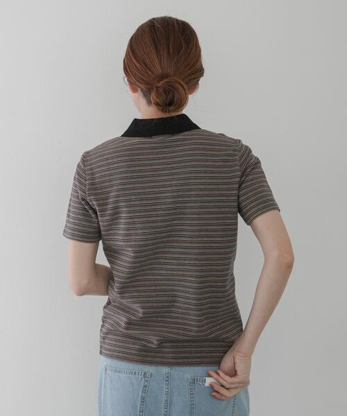 URBAN RESEARCH Sonny Label(アーバンリサーチサニーレーベル)の「CARHARTT SHORT-SLEEVE DION POLO(ポロシャツ・レディース・オレンジ系その他/ブルー系その他・SMALL)」の19枚目の写真