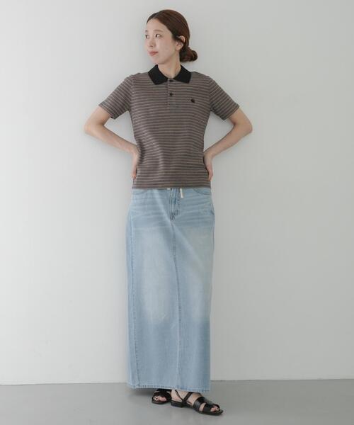URBAN RESEARCH Sonny Label(アーバンリサーチサニーレーベル)の「CARHARTT SHORT-SLEEVE DION POLO(ポロシャツ・レディース・オレンジ系その他/ブルー系その他・SMALL)」の21枚目の写真