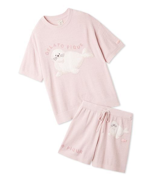 gelato pique】【LADIES】スムーズィ―セットアップ（ルームウェア