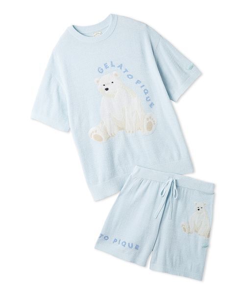 gelato pique(ジェラート ピケ) ルームウェアチューリップ柄 チューリップ柄シャツ（ルームウェア/パジャマ）｜gelato pique