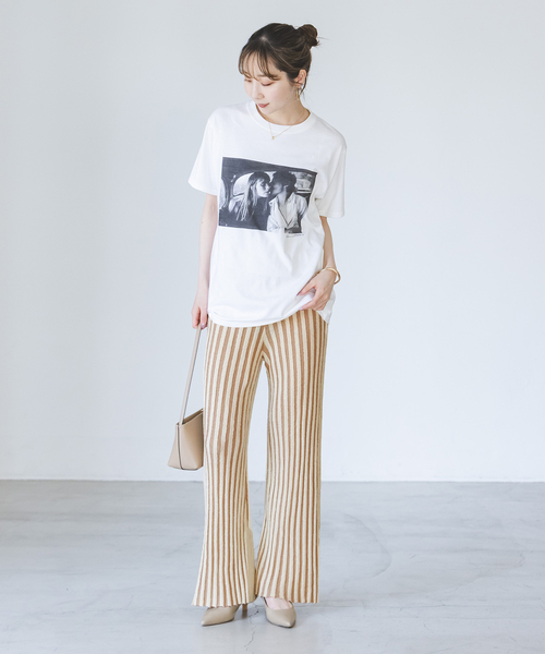 Noble(ノーブル)の「《別注カラー》PROVOKE/プロヴォーク loopyarn stripe pants(その他パンツ・レディース・ベージュ/ブラウン・FREE)」の19枚目の写真