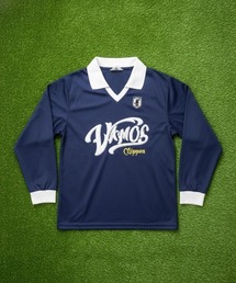 JFA STORE（ジェイエフエーストア）の「【JFA STORE】 襟付きロングスリーブ VAMOS Nippon カリグラフィーロゴ メッシュ素材 日本代表・観戦・ストリート対応（Tシャツ/カットソー）」