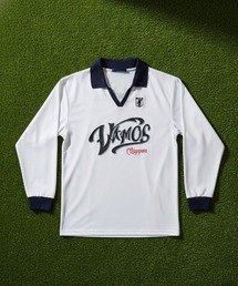 JFA STORE（ジェイエフエーストア）の「【JFA STORE】 襟付きロングスリーブ VAMOS Nippon カリグラフィーロゴ メッシュ素材 日本代表・観戦・ストリート対応（Tシャツ/カットソー）」