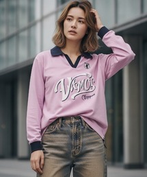 JFA STORE（ジェイエフエーストア）の「【JFA STORE】 襟付きロングスリーブ VAMOS Nippon カリグラフィーロゴ メッシュ素材 日本代表・観戦・ストリート対応（Tシャツ/カットソー）」