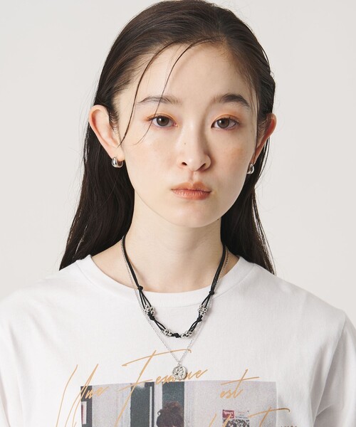 BEAUTY&YOUTH UNITED ARROWS（ビューティーアンドユースユナイテッドアローズ）の「メタルボール×コイン 3WAY ネックレス（ネックレス・レディース・ブラック/オフホワイト・FREE）」の18枚目の写真