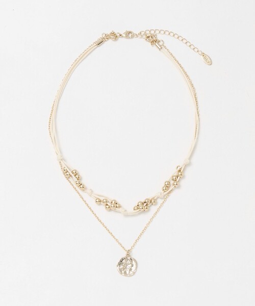 BEAUTY&YOUTH UNITED ARROWS（ビューティーアンドユースユナイテッドアローズ）の「メタルボール×コイン 3WAY ネックレス（ネックレス・レディース・ブラック/オフホワイト・FREE）」の15枚目の写真