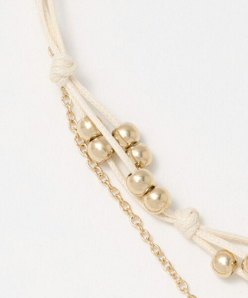 BEAUTY&YOUTH UNITED ARROWS（ビューティーアンドユースユナイテッドアローズ）の「メタルボール×コイン 3WAY ネックレス（ネックレス・レディース・ブラック/オフホワイト・FREE）」の12枚目の写真