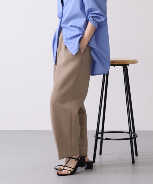 OMNES(オムネス)の「スポンジポンチタックパンツ(その他パンツ・レディース・ベージュ・WOMENS L)」の3枚目の写真