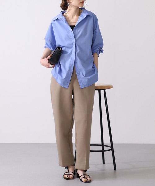 OMNES(オムネス)の「スポンジポンチタックパンツ(その他パンツ・レディース・ベージュ・WOMENS L)」の7枚目の写真