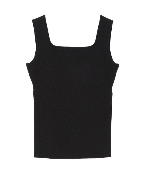 CLANE(クラネ)の「SQUARE TANK KNIT TOPS 10106-2313(ニット/セーター・メンズ・ブラック/ホワイト・2)」の1枚目の写真