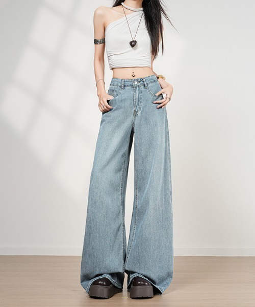 AMAJI(アマジ)の「テンセル デニムパンツ(デニムパンツ・レディース・ライトブルー・SMALL/MEDIUM/LARGE/X-LARGE)」の3枚目の写真