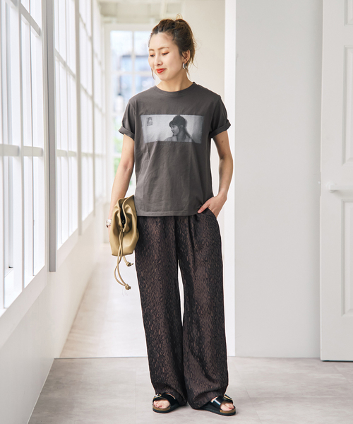 Spick & Span(スピックアンドスパン)の「《追加》TICCA / ティッカ レオパードジャガードパンツ(その他パンツ・レディース・ブラウン・FREE)」の2枚目の写真