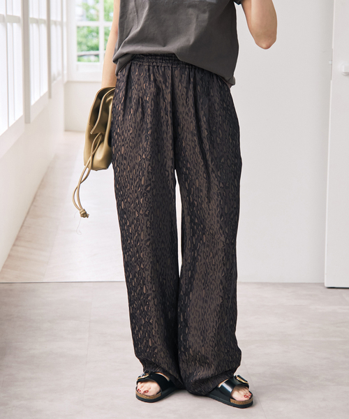Spick & Span(スピックアンドスパン)の「《追加》TICCA / ティッカ レオパードジャガードパンツ(その他パンツ・レディース・ブラウン・FREE)」の5枚目の写真
