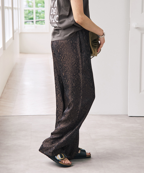 Spick & Span(スピックアンドスパン)の「《追加》TICCA / ティッカ レオパードジャガードパンツ(その他パンツ・レディース・ブラウン・FREE)」の6枚目の写真